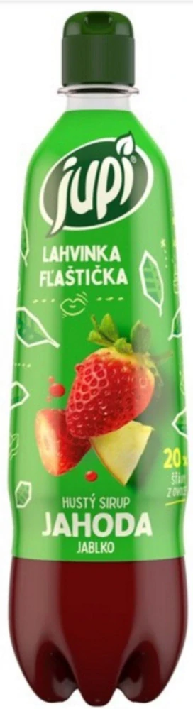 Jupí Lahvinka Hustý sirup jahoda a jablko 0,7l