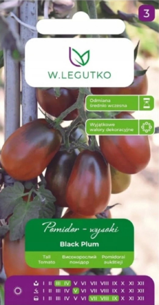 Rajče tyčkové Black Plum (semena)