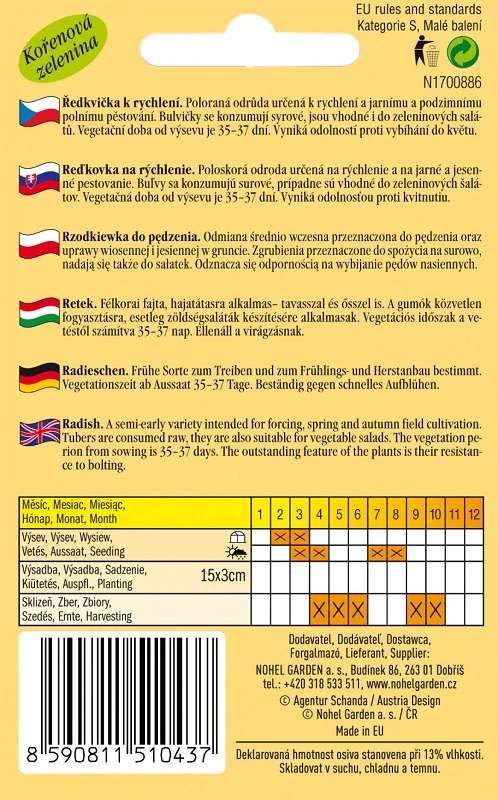 Ředkvička k rychlení, Flamboyant (semena)