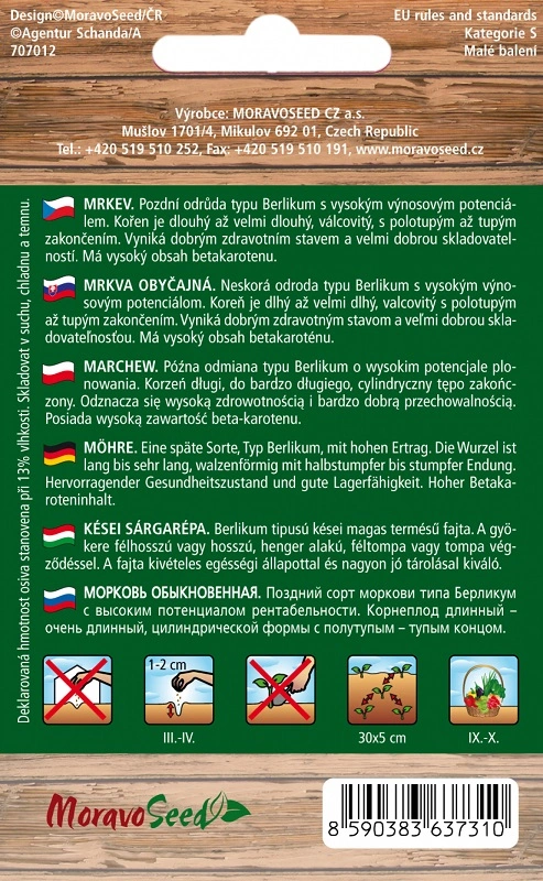 Mrkev pozdní, Darina (semena)