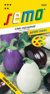 Lilek vejcoplodý, směs barev (semena)
