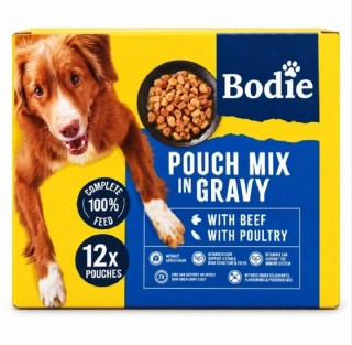Kapsičky pro psy Bodie, hovězí a drůbeží 12x100g