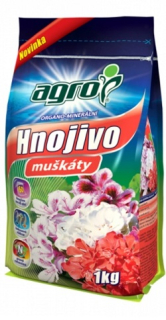 Minerální hnojivo na muškáty a petúnie 1KG
