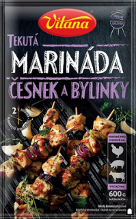 Vitana tekutá marináda, česnek a bylinky